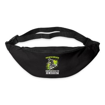 Mountain bikers, MTB lovers, cycling - Bum bag - black - Front