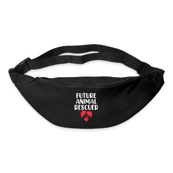 Future Animal Rescuer Pet Shelter Save Animal - Bum bag - black - Front
