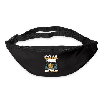 Coal Miner für einen Bergmann und Minenarbeiter - Gürteltasche - Schwarz - Vorne