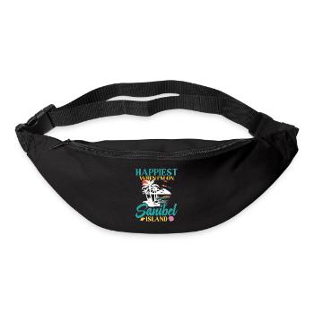 Happiest when I'm on Sanibel Island - Bum bag - black - Front