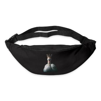 Schwan - Gürteltasche - Schwarz - Vorne
