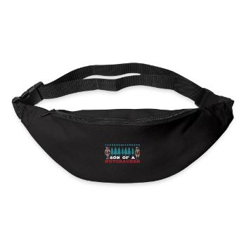 Son of a Nutcracker Funny Christmas Motif - Bum bag - black - Front