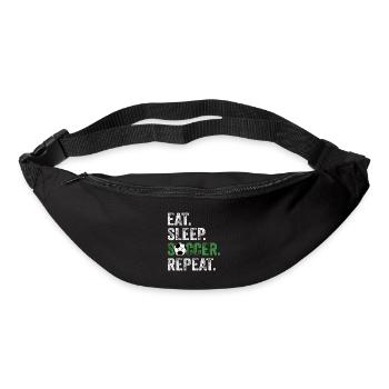 Eat Sleep Soccer Repeat - Bum bag - black - Front