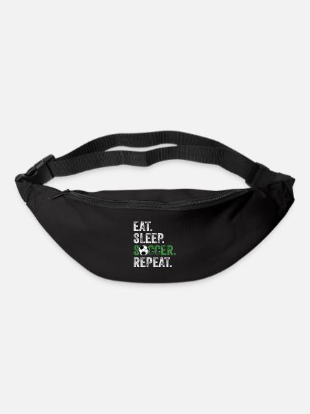 Eat Sleep Soccer Repeat - Bum bag - black