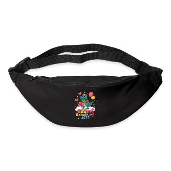 Schulkind 2025 Einschulung Schulanfang - Gürteltasche - Schwarz - Vorne