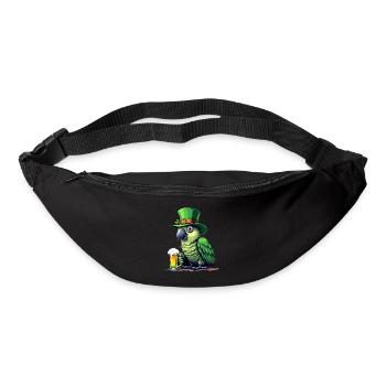 Papagei St. Patricks Day Bier Outfit Papageien - Gürteltasche - Schwarz - Vorne