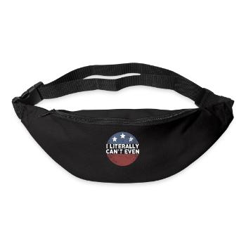 I Literally Cant Even Care - Bum bag - black - Front