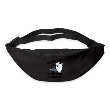 My Brother Is A Tibetan Terrier - Bum bag - black - Front