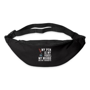 Poetry Slam Writer Poet Literature Slam - Bum bag - black - Front