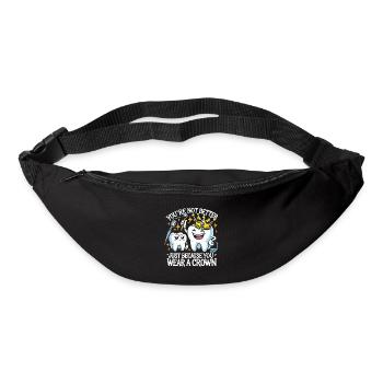 Du bist nicht besser, nur weil du eine Krone - Gürteltasche - Schwarz - Vorne