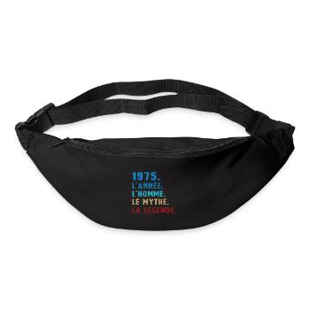 1975 Année Homme Mythe Légende - Sac banane - noir - Devant