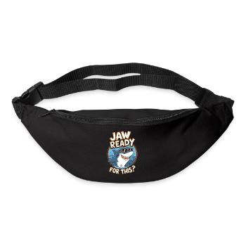 Jaw ready for this? Funny Shark Lover - Bum bag - black - Front