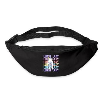 Lunch Lady Cafeteria Crew Conception graphique pour - Sac banane - noir - Devant