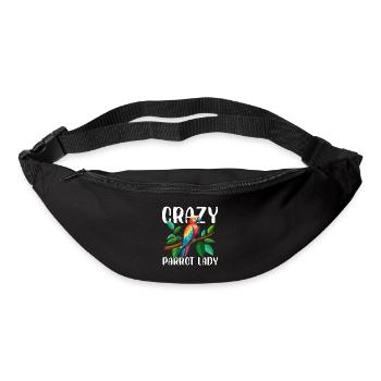 Crazy Parrot Lady Pet Bird Owner Budgie Parrot - Bum bag - black - Front
