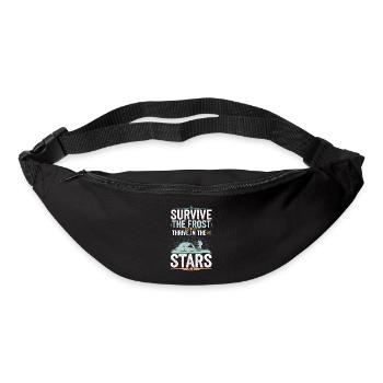 Winter Camper Snow Camping Adventure - Bum bag - black - Front