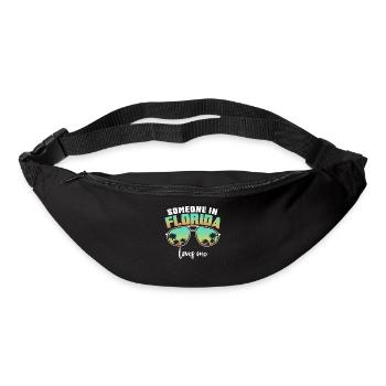 Quelqu’un en Floride m’aime - Sac banane - noir - Devant
