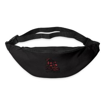 Traîneau à karting du Père Noël - Sac banane - noir - Devant