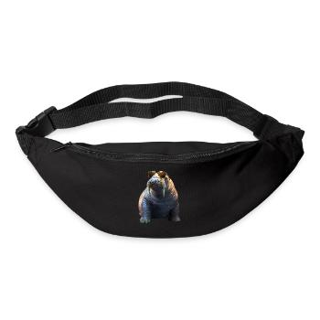 Walrus, tusks, seal, wild Pacific walruses - Bum bag - black - Front