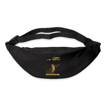 Saxophone Sorry I Can't Hear You - Bum bag - black - Front