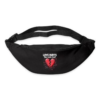 Grunge Valentine's Day Dark Romance Edgy Love - Bum bag - black - Front