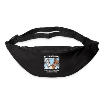 ALPAKA FREUNDSCHAFT UNZERTRENNLICH - Gürteltasche - Schwarz - Vorne