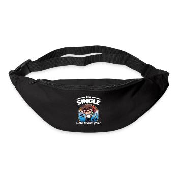 I'M SINGLE, HOW ABOUT YOU - HAPPY VALENTINE'S DAY - Bum bag - black - Front