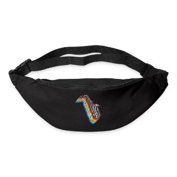 Saxophone Retro Vintage - Gürteltasche - Schwarz - Vorne
