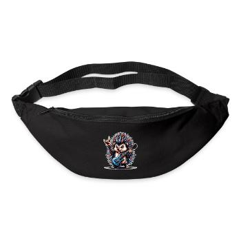 Igel Rock and Roll Gitarrist - Gürteltasche - Schwarz - Vorne