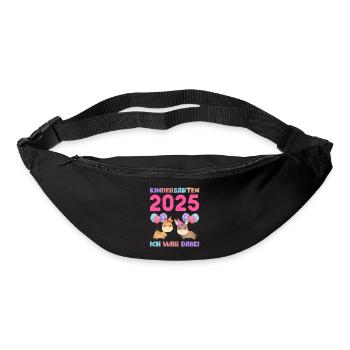 Kindergarten 2025 Kinder Geschenk Kita 2025 Deko - Gürteltasche - Schwarz - Vorne