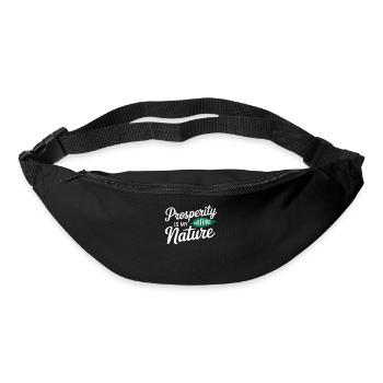 Manifestieren Von Wohlstand Zitat Natur - Gürteltasche - Schwarz - Vorne