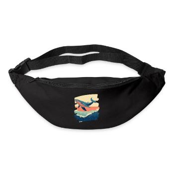 Whale Retro - Bum bag - black - Front