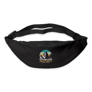Nationalpark Sächsische Schweiz Vintage Design - Gürteltasche - Schwarz - Vorne