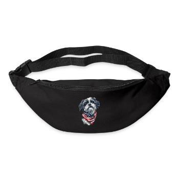Shih Tzu - Gürteltasche - Schwarz - Vorne