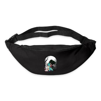 Dragon Dragon Enfant Enfants Conte de fées Dinos - Sac banane - noir - Devant