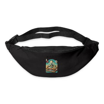 Kawaii Ramen Chef Cat Japan Ukiyo-E Retro - Bum bag - black - Front