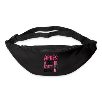 Équipe de fête après ski - Sac banane - noir - Devant