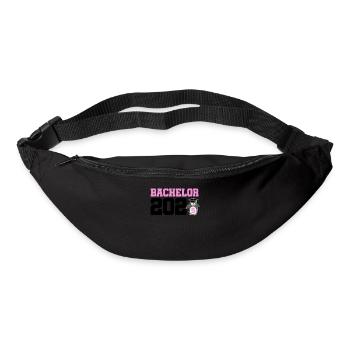 Bachelor 2025 Abschluss Promotion Sponsion - Gürteltasche - Schwarz - Vorne