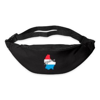 Luxembourg Pride, drapeau luxembourgeois - Sac banane - noir - Devant