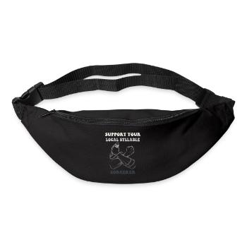 Syllabe Magicien Poésie Slam - Sac banane - noir - Devant