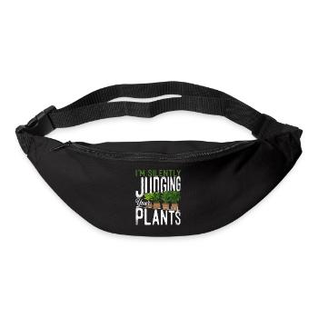 Plant Lover Gardening I'm Silently - Gürteltasche - Schwarz - Vorne