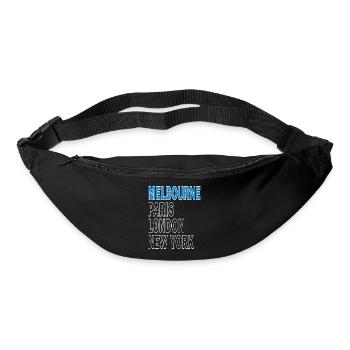 Tennis Turnier Melbourne Paris London New York - Gürteltasche - Schwarz - Vorne