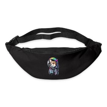 Astronaut Corgi Hund Abenteuer Spaß - Gürteltasche - Schwarz - Vorne