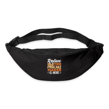 Détendez-vous, la crêpière est là - Sac banane - noir - Devant