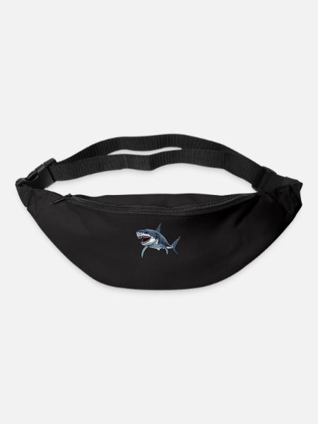 Weiße Haie Weißer Hai - Gürteltasche - Schwarz