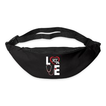 Love Funny Respiratory Therapy Pulmonologist Peds - Bum bag - black - Front