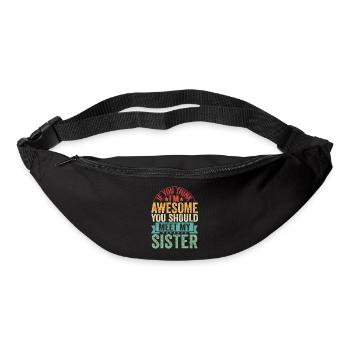 Wenn du mich magst, triff meine Schwester - Gürteltasche - Schwarz - Vorne