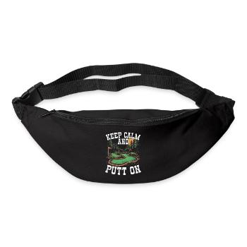 Golf Golf Golfer Golf Course - Bum bag - black - Front