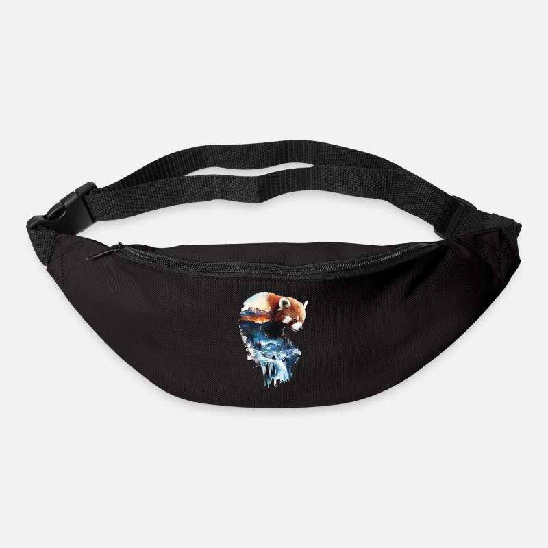 Roter Panda - Gürteltasche - Schwarz