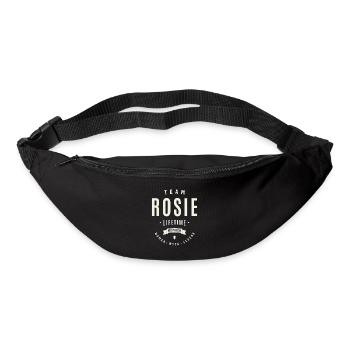 Team Rosie Lebenslanges Mitglied Lustiger Name Rosie - Gürteltasche - Schwarz - Vorne