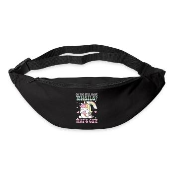 Oh you still have tonsils that s cute - Gürteltasche - Schwarz - Vorne